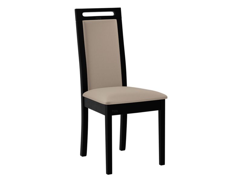 Krzesło MIRJAN 24 tapicerowane Roma VI czarny/plusz jasny beż 1 szt.