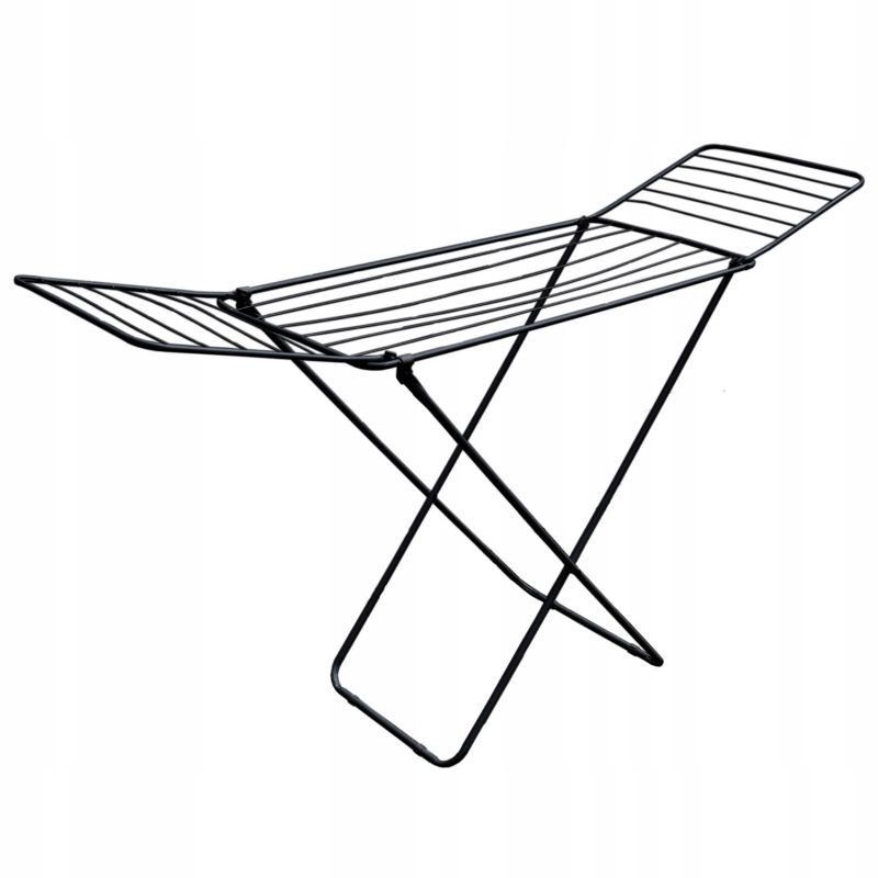 Suszarka na pranie Rodeno składana czarna 1 szt.