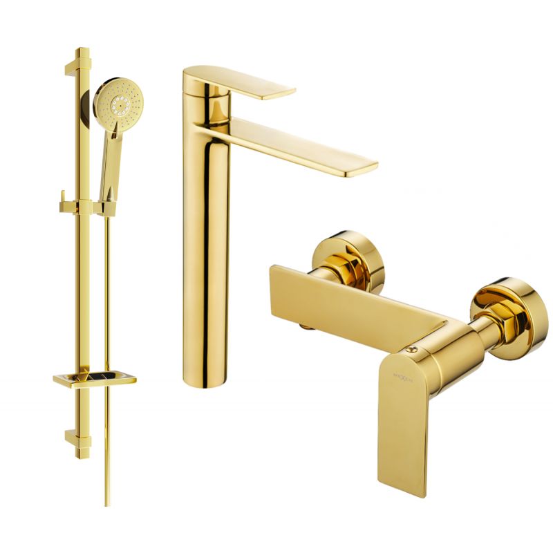 Zestaw prysznicowy Mexen Zero złoty 1 szt.