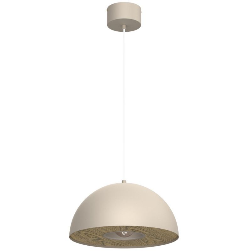 Lampa wisząca Luminex Elgund kremowo-ciemne drewno wym: 110 x 35 x 35 cm 1xE27 x 15W 1 szt.