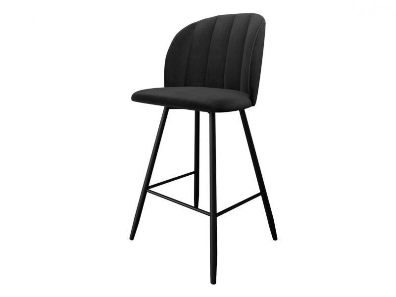 Hoker MIRJAN 24 tapicerowany z oparciem SH2 czarny 1 szt.