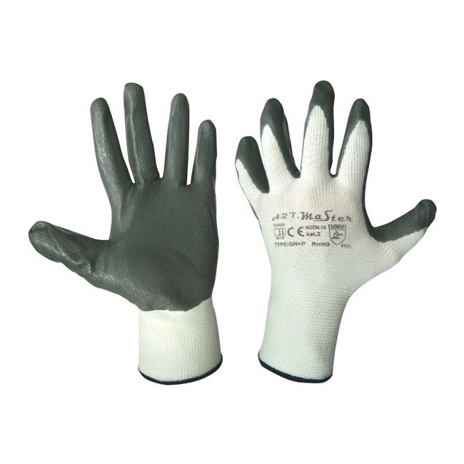 Rękawice nitrylowe popiel 12 par