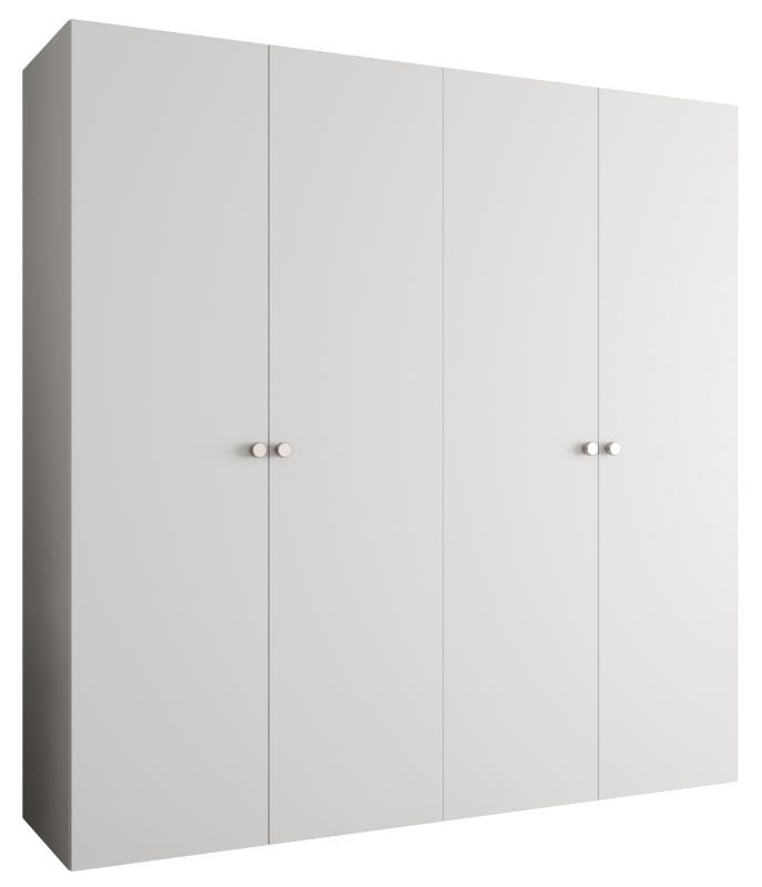 Szafa uchylna Abiks PARMA 1 200 wys. 202 cm Biały + u. Srebrny 1 szt