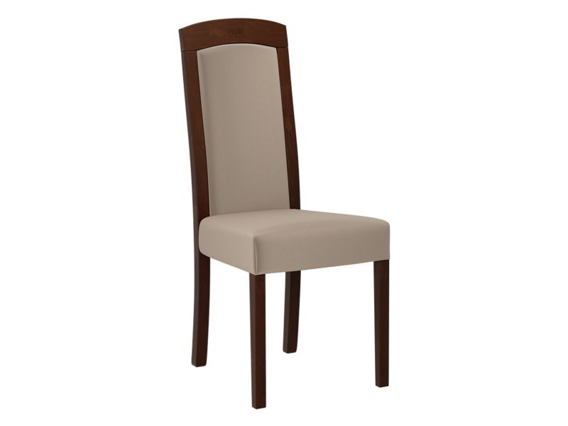Krzesło MIRJAN 24 tapicerowane Roma VII orzech/plusz jasny beż 1 szt.
