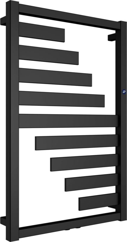 Grzejnik łazienkowy Instal-Projekt Leaf 80 x 50 cm czarny