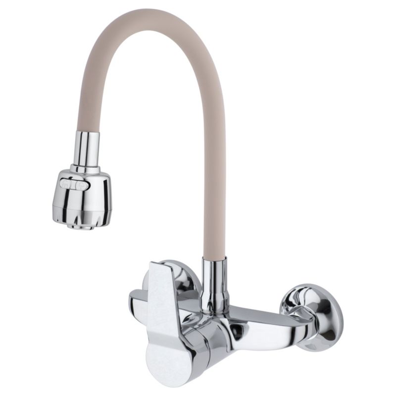 Bateria kuchenna DIOSA Beżowa- YOKA HOME ścienna elastyczna wylewka - 1 szt.