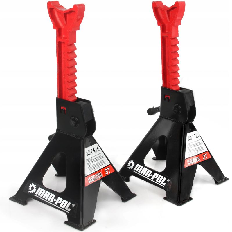 Kobyłki samochodowe MAR-POL stojaki warsztatowe 270-410mm 3 tony 2szt.