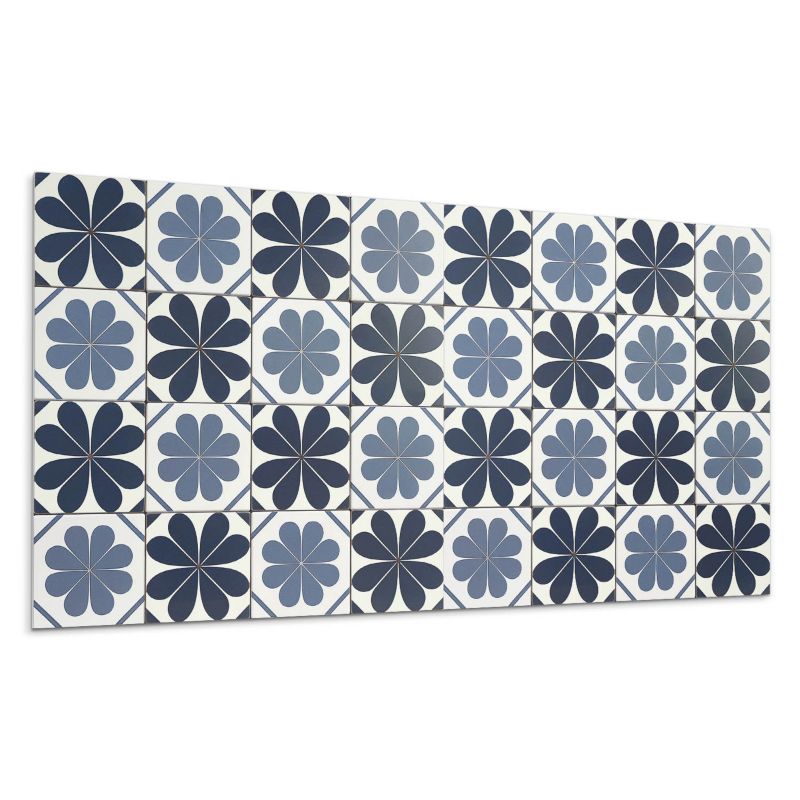 Panel samoprzylepny Wallfluent 120x60 cm Florystyczny design na płytkach 1 szt.