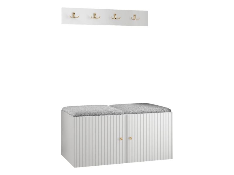 Zestaw MIRJAN 24 Orion Ryfel Slim VI biały + szara bukla 1 kpl.