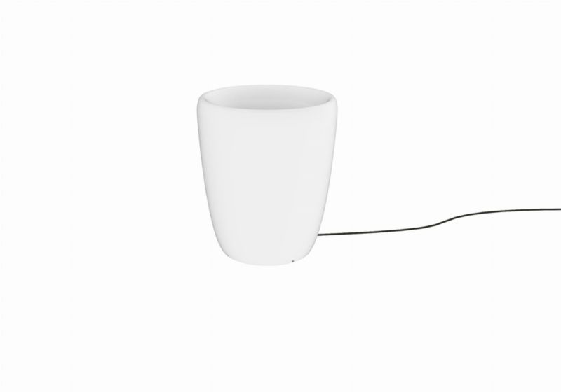Lampa podłogowa stojąca Nowodvorski Lighting Flowerpot biała 1 x E27 x 60W wym: 41 x 35 x 35 cm - 1 szt.