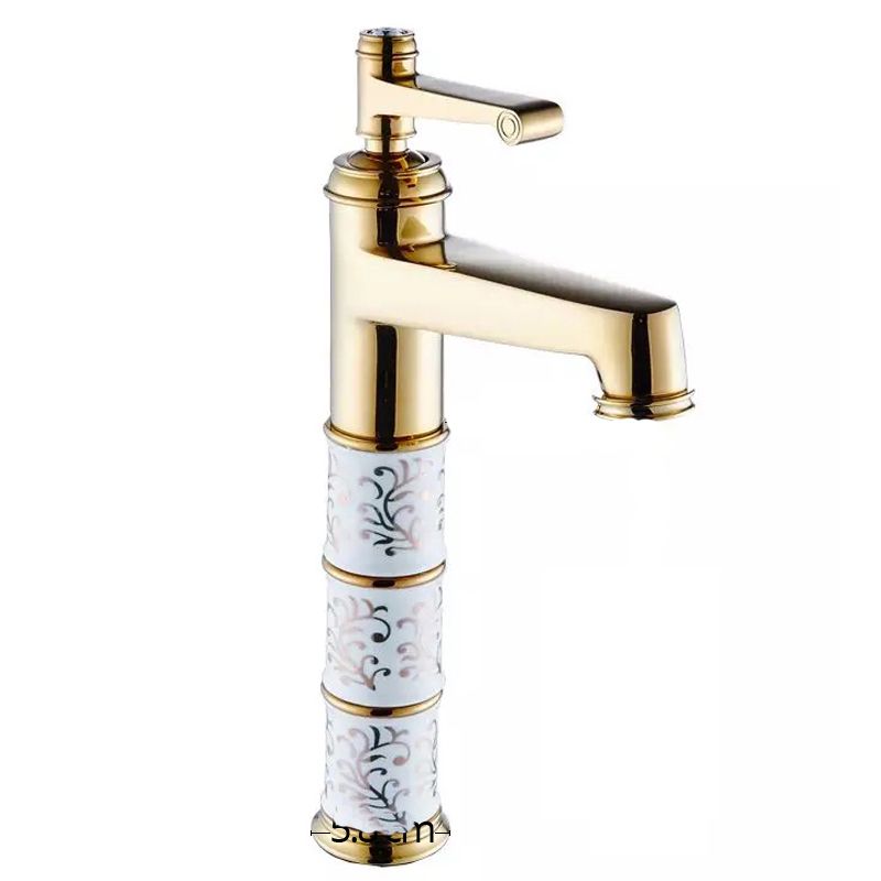 Bateria umywalkowa Lauferi DIONE mosiężna złota retro 1 szt.