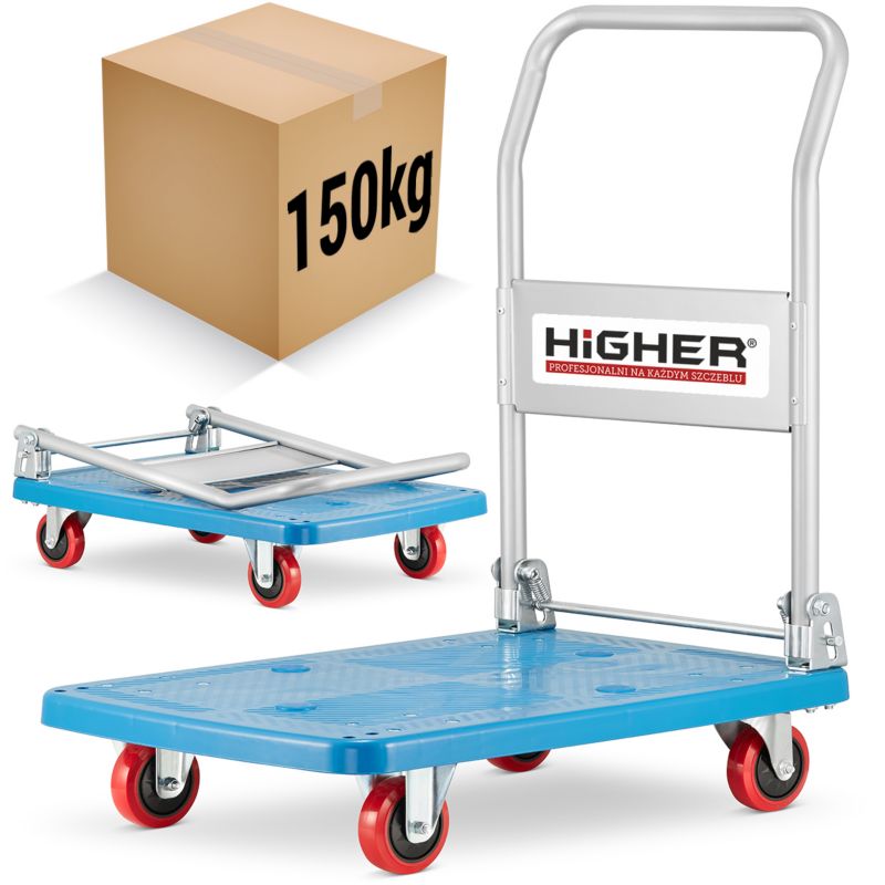 Wózek magazynowy transportowy składany platformowy HIGHER 150kg 1szt