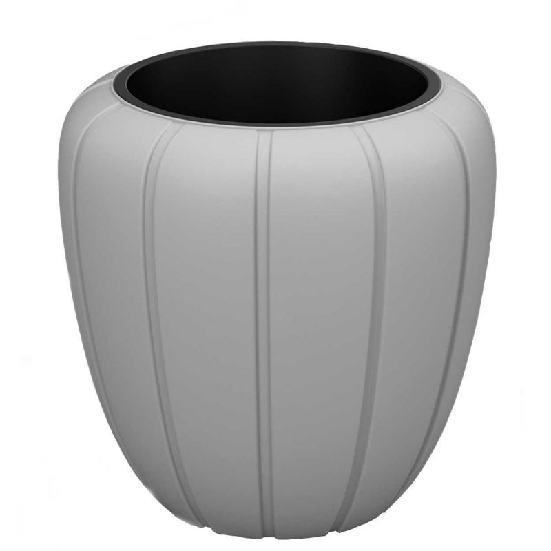 Donica Grace HowHomely Tworzywo Szare 40x40 cm 1 szt.