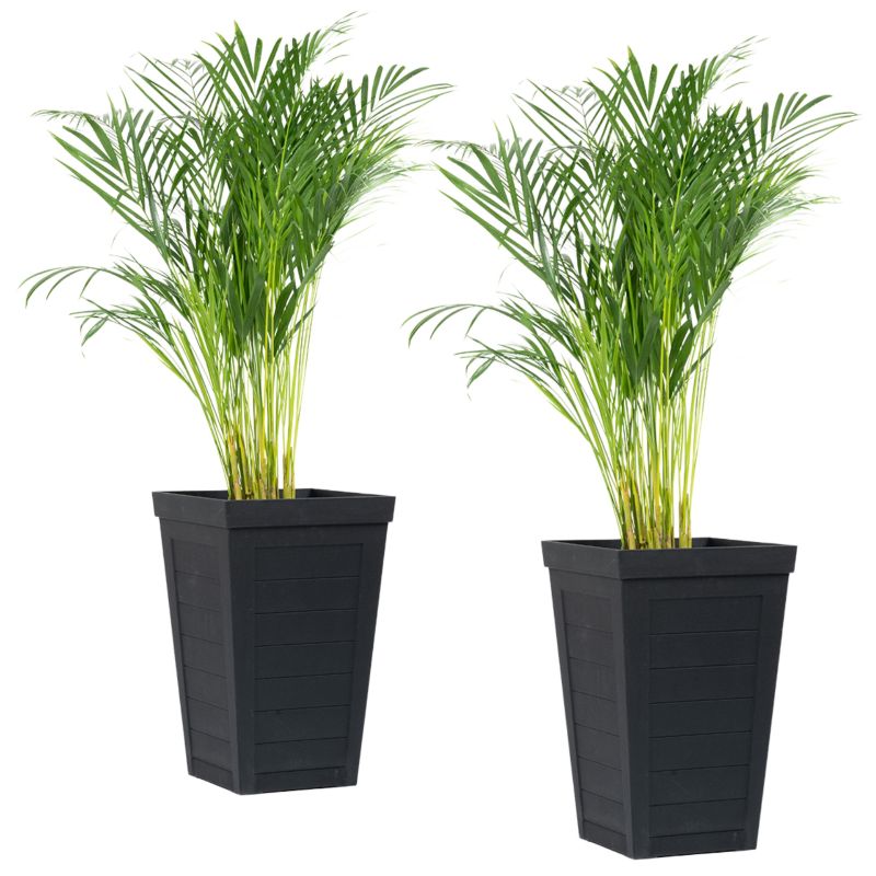 Donica 37x37x57 cm Savannah Planter Multy Home czarna 2 szt