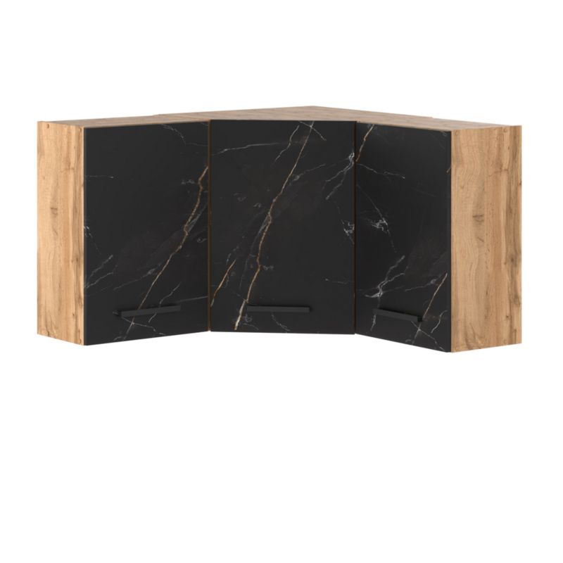 Szafka Kuchenna Hurtownia-Mebli Wisząca Narożna Blanka górna narożna 90cm Dąb Wotan San Sebastian 90x30x60 cm 1szt.