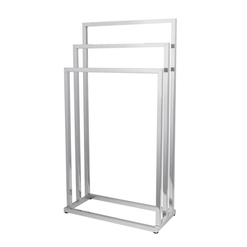 Wieszak na ręczniki LONIA3 Yoka Home stojący do łazienki chrom 3 ramiona - 1 szt.