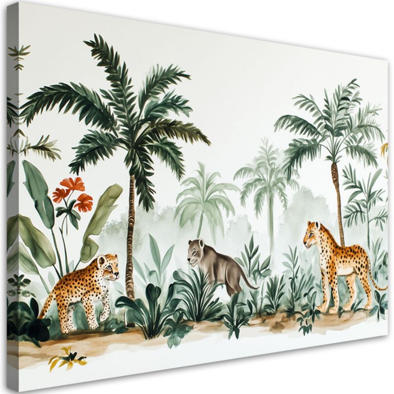 Obraz do pokoju dziecka Feeby Palmy Zwierzęta Afrykańskie 60x40cm 1szt
