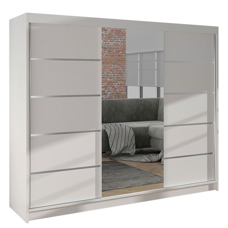 Szafa MIRJAN 24 z drzwiami przesuwnymi Derby VI biały 1 szt.