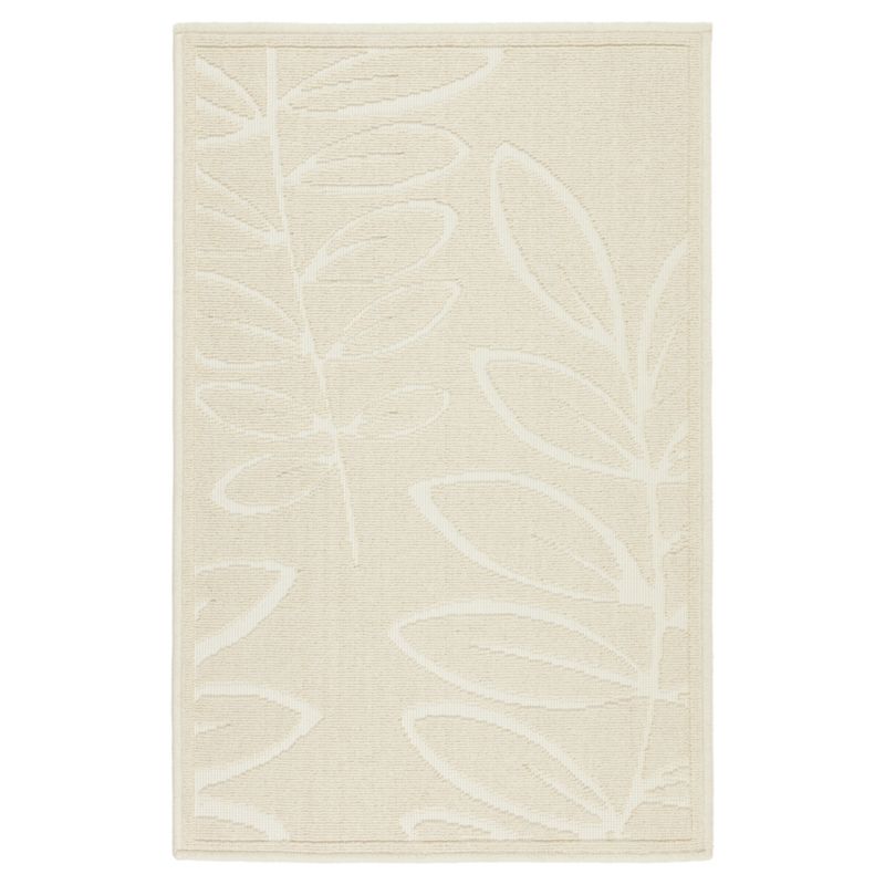 Dywanik łazienkowy Lino 50x80 cm e-floor bawełna egipska roślinny beżowy 1 szt