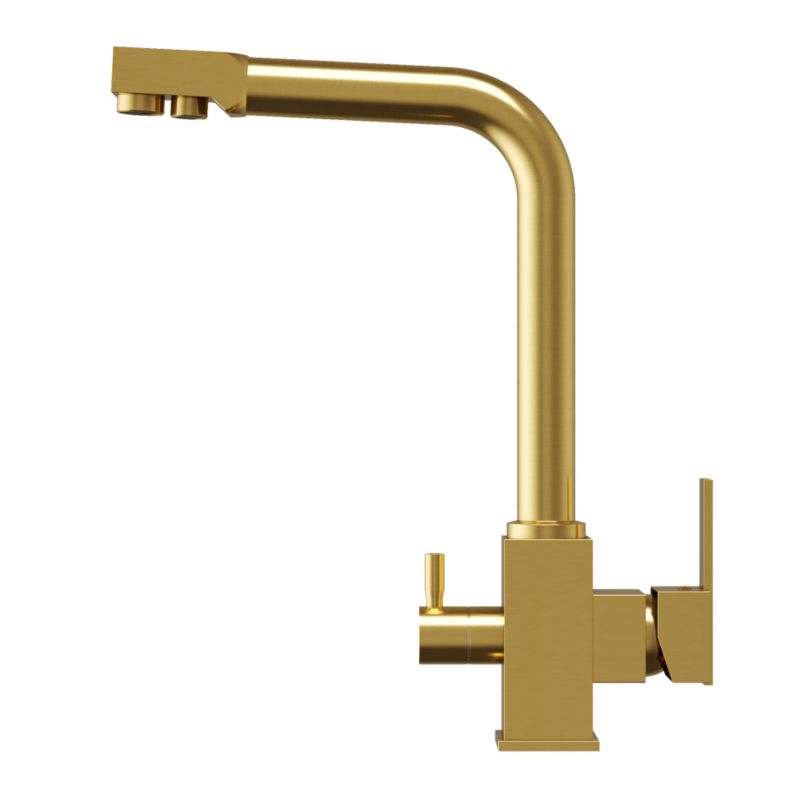 Bateria trójdrożna kuchenna do filtra wody Granitan node złota 1 szt,