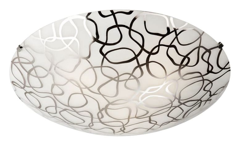 Plafon sufitowy lampa Candellux Galeo chromowany czarny 1 x E27 x IP20 wym: 10 x 40 x 40 cm - 1 szt.