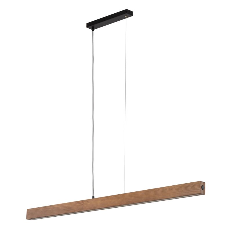 Lampa TK-Lighting Teo Led Orzech Lampa Wisząca drewniana belka 126cm - 1 szt.