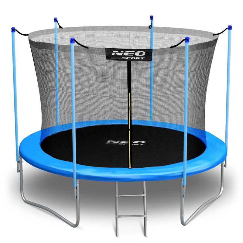 Trampolina ogrodowa Neo-Sport 8ft/252cm dla dzieci z drabinką 1szt.