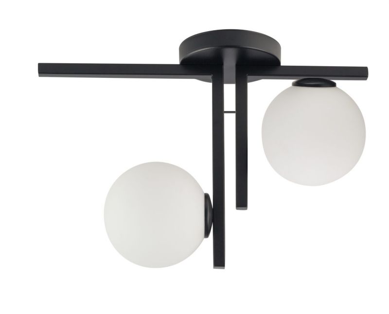 Lampa sufitowa wisząca Sigma Lighting Andy 5784 czarno-biała dekoracyjna 2xG9 x 1 szt.