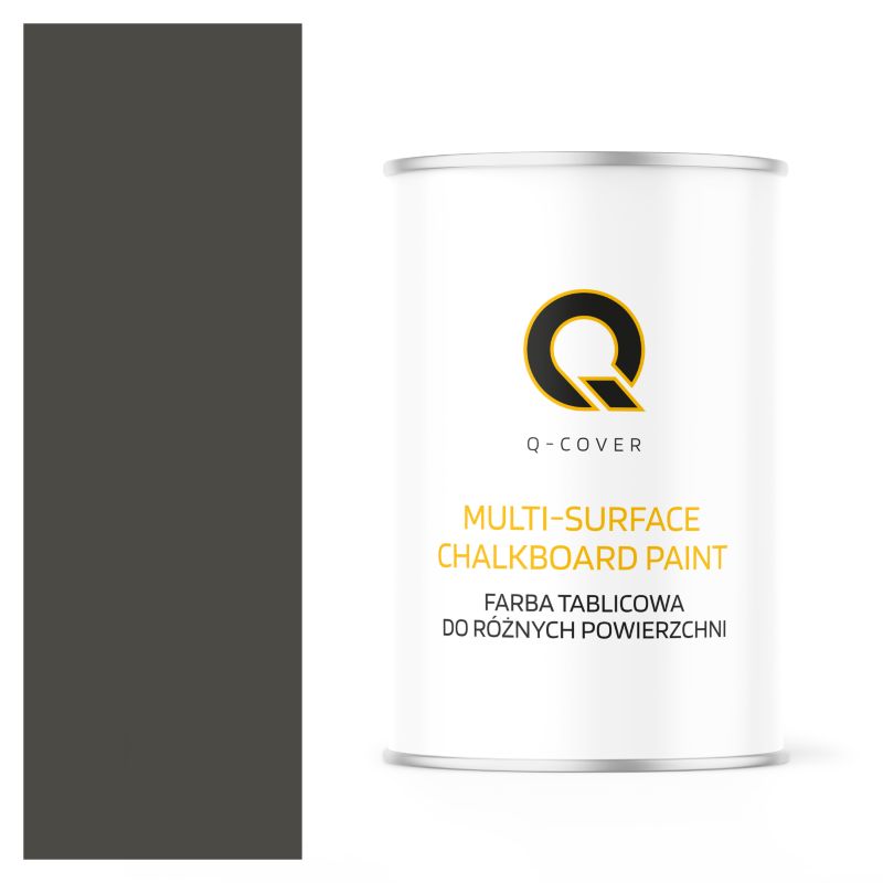 Farba Tablicowa Do Ścian Pisania Kredą Q-Cover Kolor Szary ciemny RAL7022 Mat 1L