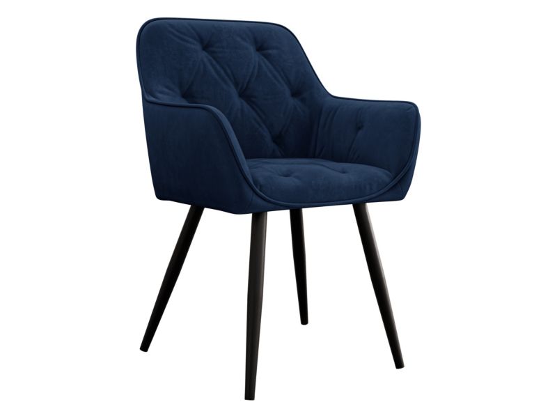 Krzesło MIRJAN 24 tapicerowane Nevada granatowy 1 szt.