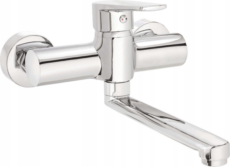 Bateria wannowa Deante TUBO ścienna chrom BUT 050M 1 szt