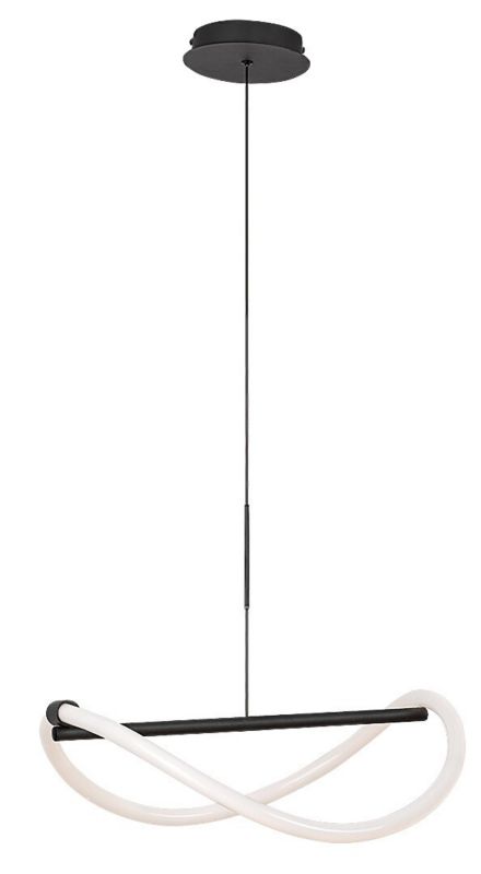 Lampa wisząca Rabalux Serena 2524 czarno-biała nowoczesna wbudowany LED 15W 1 szt.