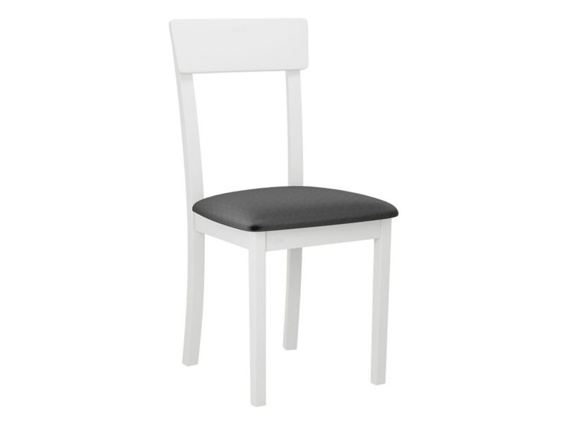 Krzesło MIRJAN 24 Hugo New I biały/aksamit stalowy szary 1 szt.