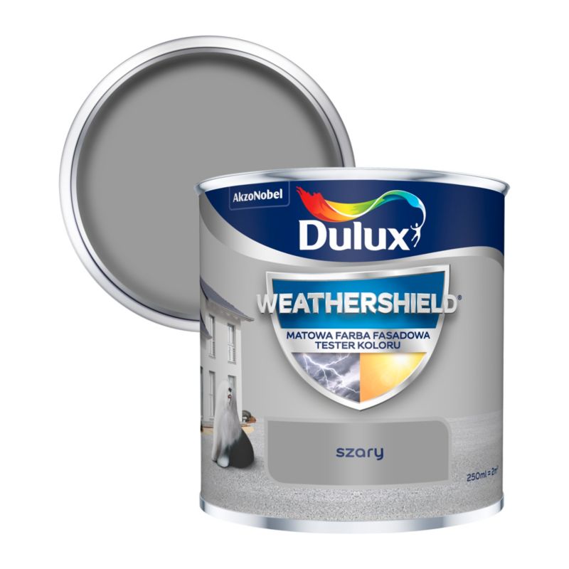 Tester farby elewacyjnej Dulux szary 250 ml