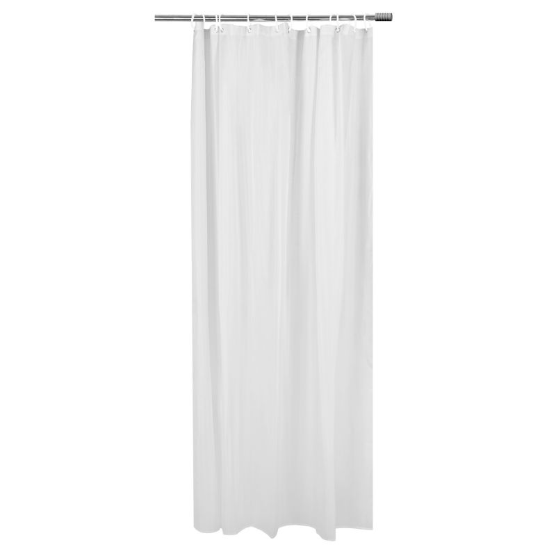 Zasłona prysznicowa Rodeno 180x200 cm biała poliester 1 szt.