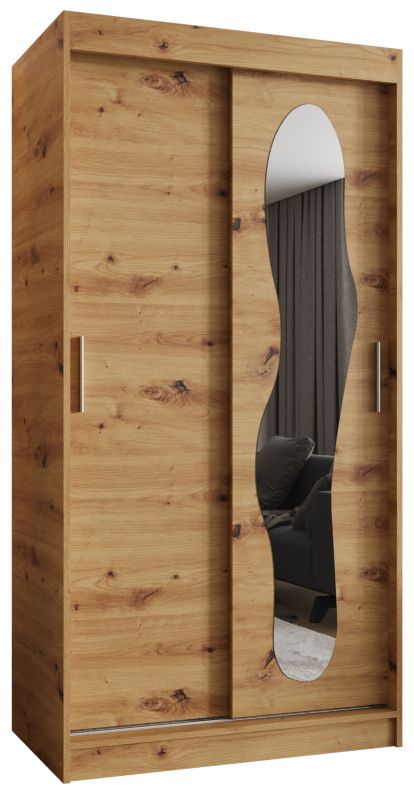 Szafa przesuwna Garderoba Abiks ULTRA 100 dąb artisan 1szt.