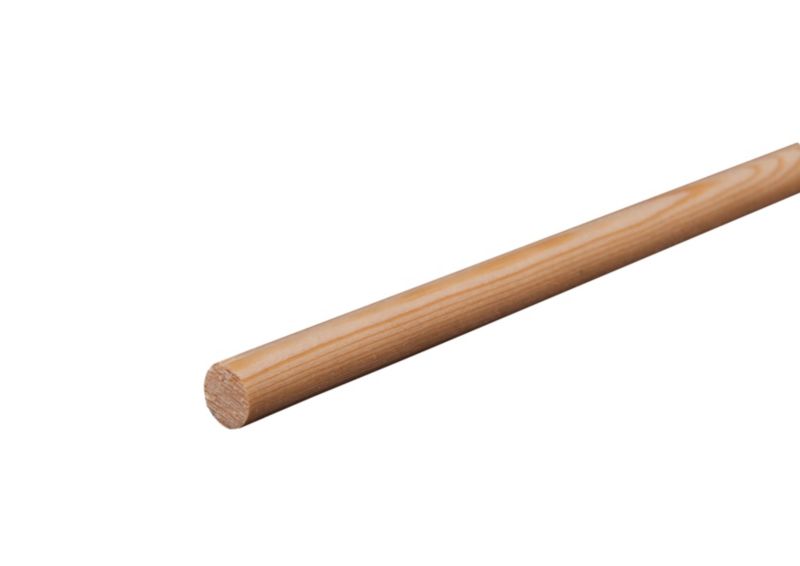 Wałek sosnowy bezsęczny 9 x 9 x 2400 mm