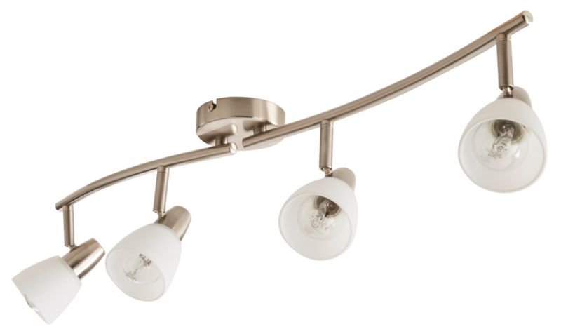 Spot listwa Colours Aphaea 4 x 40 W E14 nikiel