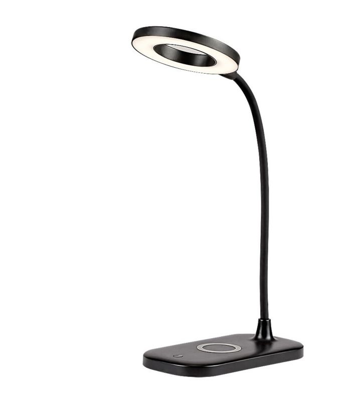 Lampka biurkowa Rabalux Hardin biało-czarna LED 5W 2700-6000K 210lm IP20 wym: 29 x 10 x 10 cm tworzywo sztuczne - 1 szt.