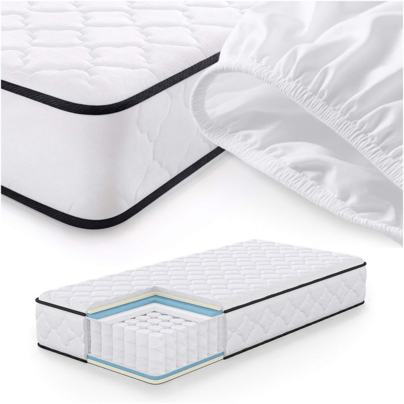 Materac sprężynowy z ochraniaczem AKORD 7-strefowy H3 90x190 cm 1 szt.