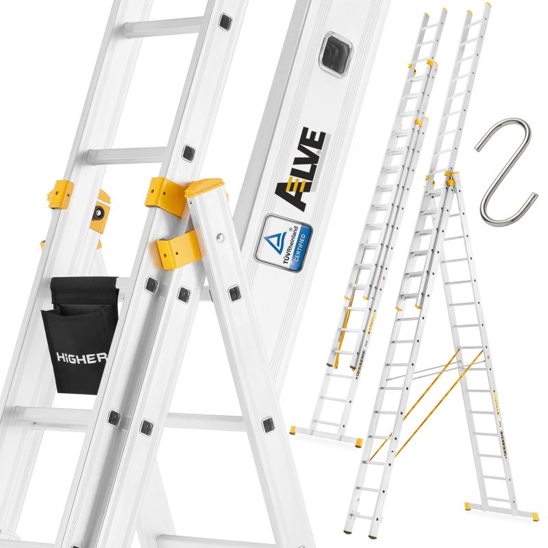 Drabina ALVE aluminiowa wielofunkcyjna profesjonalna FORTE PROFI PLUS 3x14 1 szt.