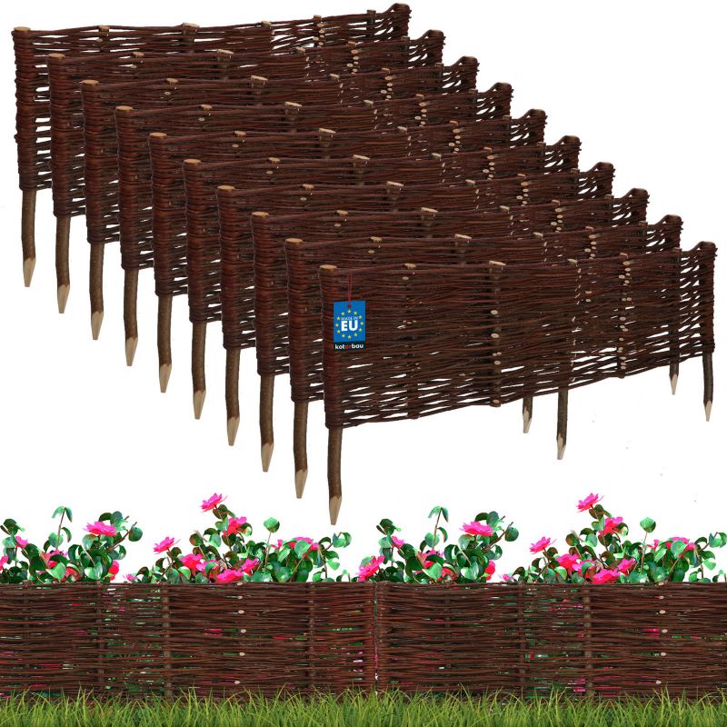 Płotek ogrodowy KOTARBAU wiklinowy 100x30 cm 10 szt.