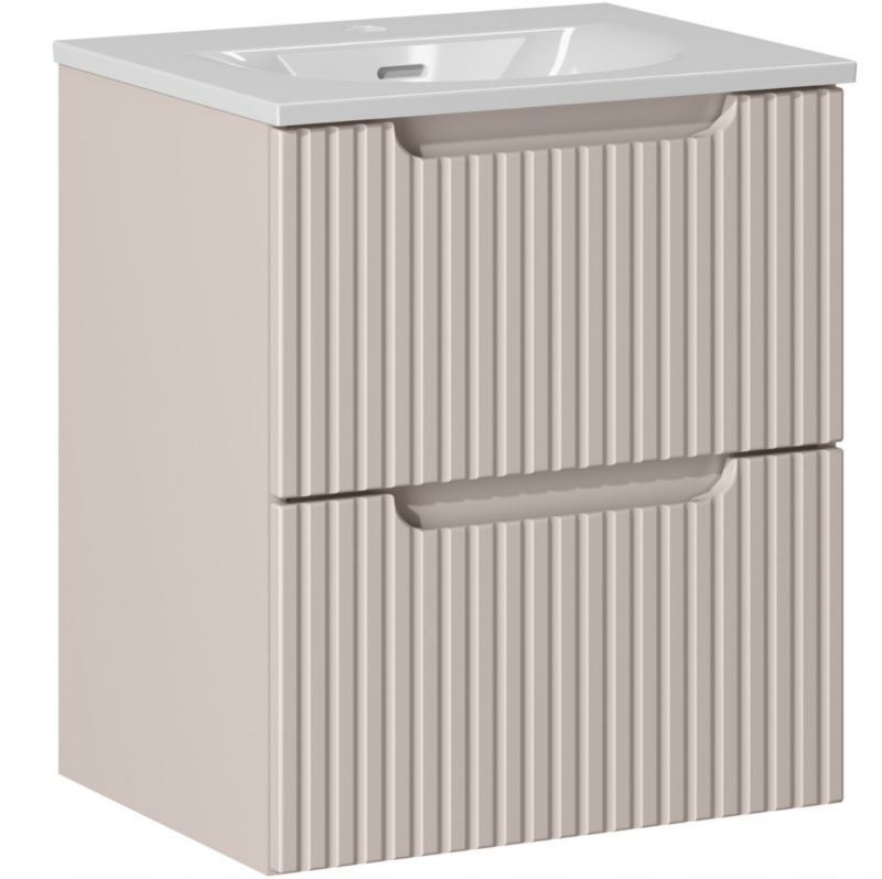 Szafka pod Umywalkę łazienkowa 50 cm Wisząca z Umywalką SKY3 Nova Kaszmir Kaszmirowa Drzwi Furnidea 1 szt.