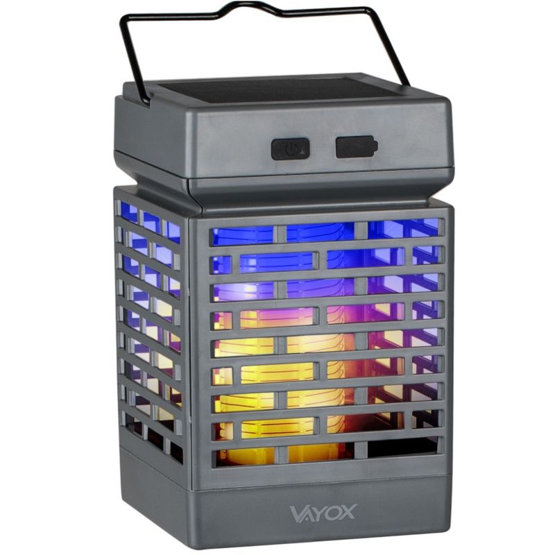 Lampa owadobójcza Vayox VA0335 solarna efekt płomienia UV 800V USB 1 szt.