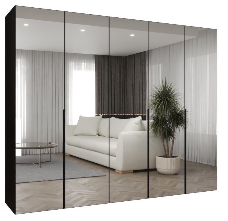 Szafa uchylna otwierana ALICANTE 3 250 wys 202 cm Czarny + Czarny 1 szt