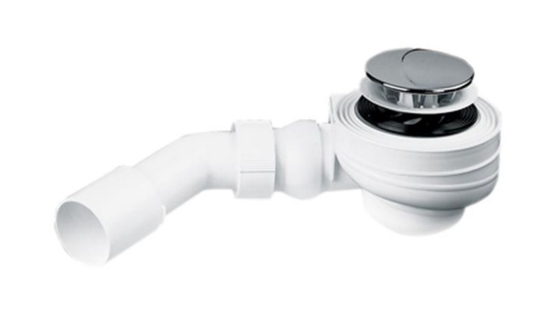 Syfon do brodzika Besco chromowany czyszczony od góry 50 mm, pasuje do wielu serii, 1 szt.