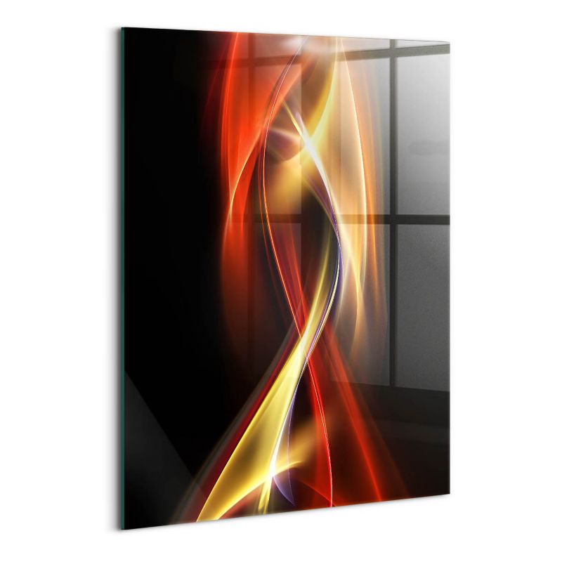 Obraz Szklany Wallfluent 70x100 cm Abstrakcja dym i światło 1 szt.