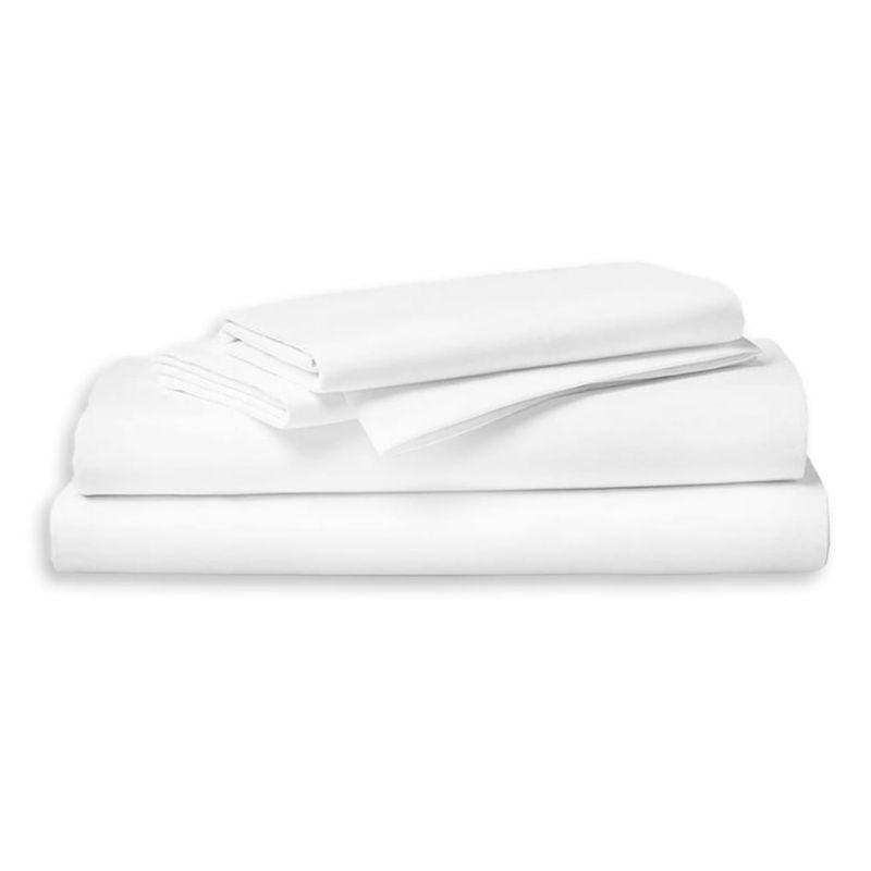 Prześcieradło bawełniane Darymex hotelowe białe 140x260 GŁADKIE 1 szt.