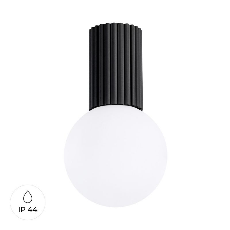 Spot sufitowy Sollux Lighting Halo czarno-biały do łazienki 1 x G9 x IP44 wym: 21 x 12 x 12 cm - 1 szt.