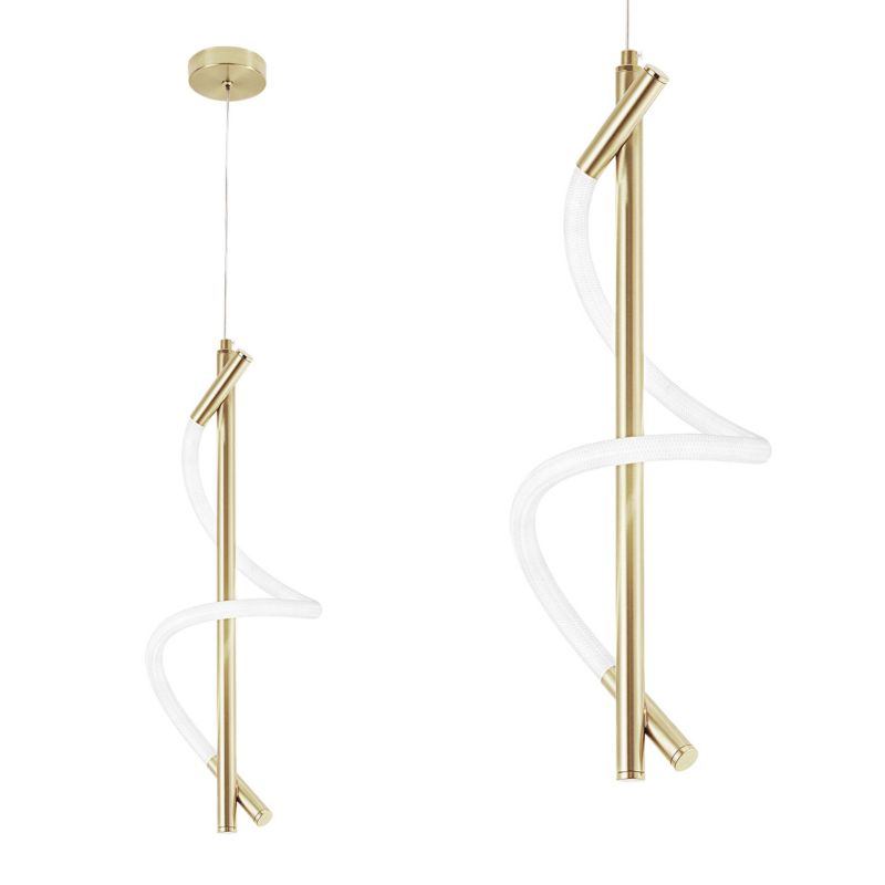 Lampa Sufitowa Wisząca Toolight Led G015-Cp Złoty